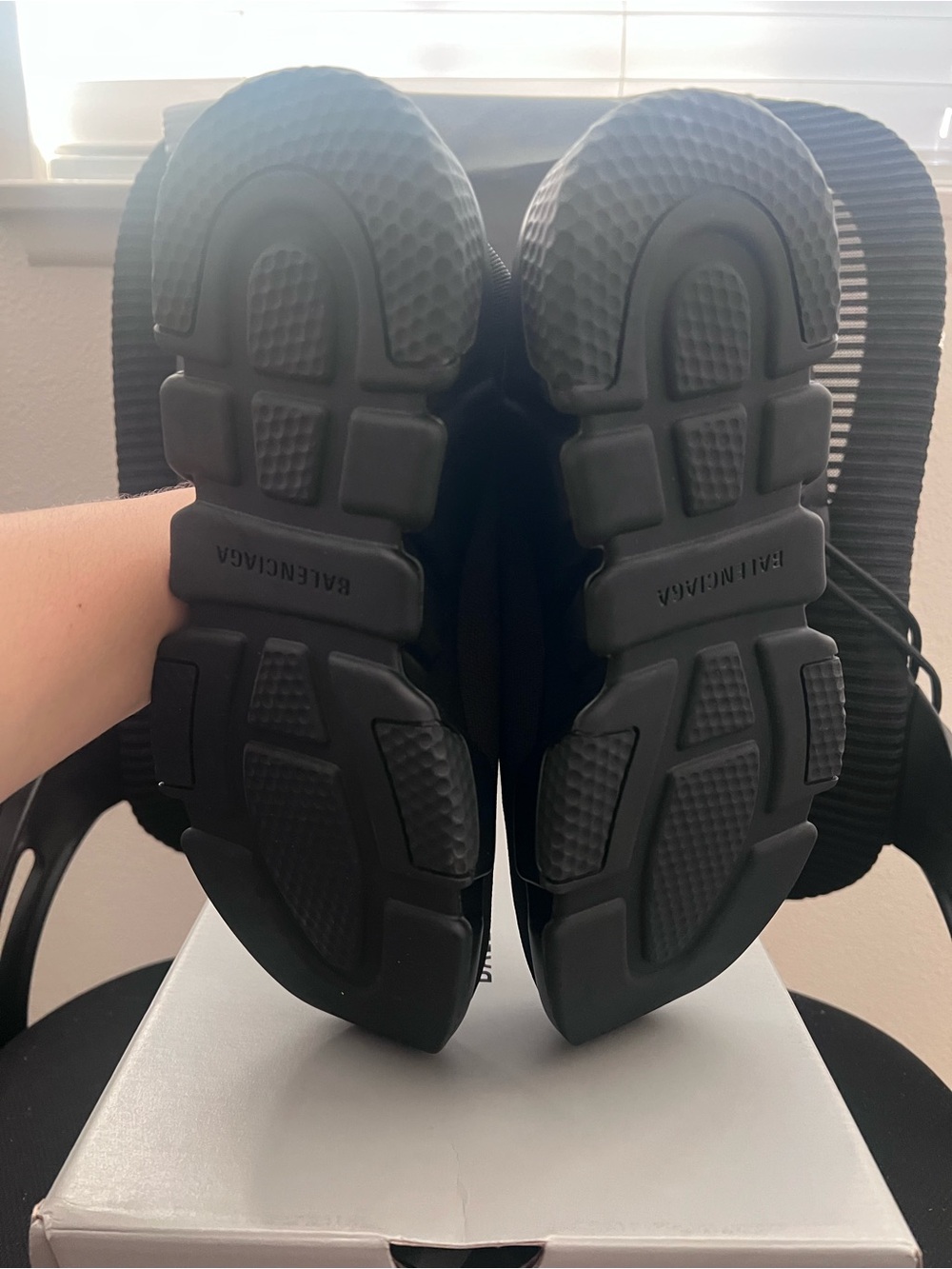 Balenciaga Black Speed Trainer Sock Sneaker with Logo - Picture 4 of 7